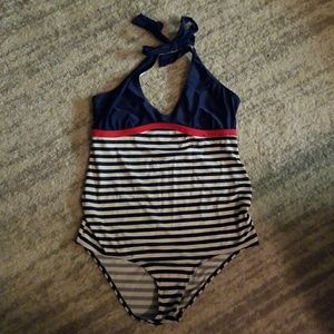 One-piece maternity swimsuit